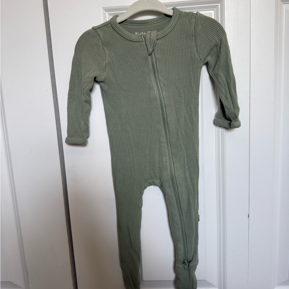 Kyte BABY Ribbed One Piece in Sage